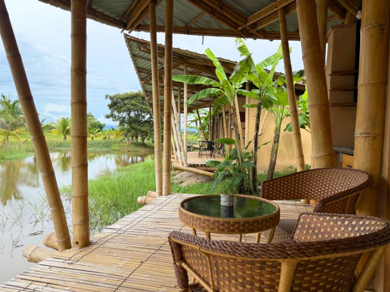 nscf bamboo hut view