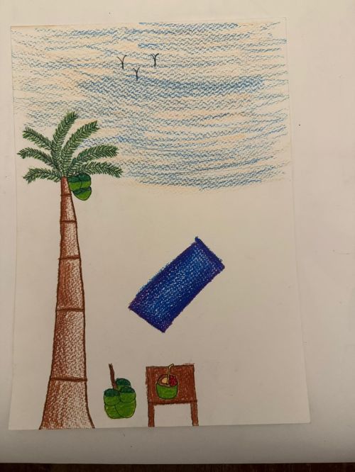 coconut tree art 4